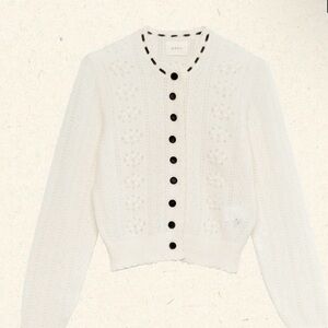 Doen COSETTE CARDIGAN XS NWT IVORY